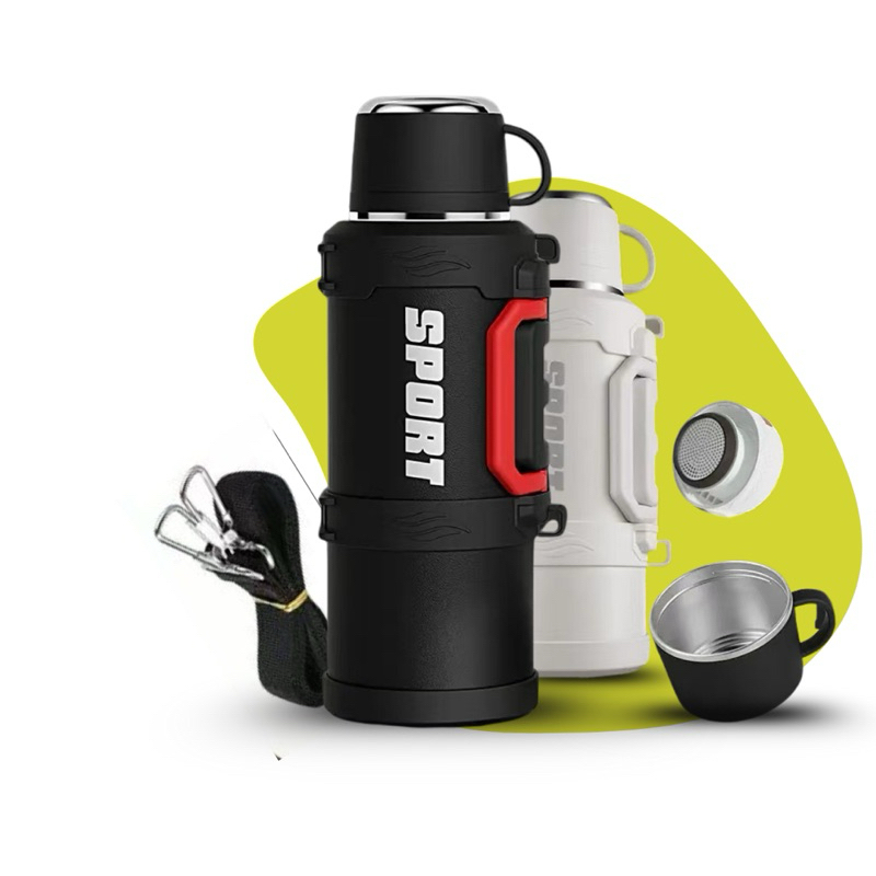 Garrafa Térmica Aço Inox 2 Litros Com Infusor Camping Viagens e Trabalho Pesca