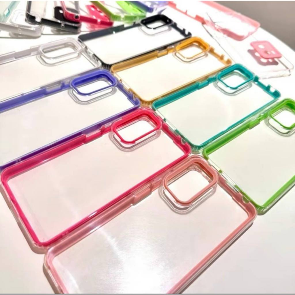 apa CASE CAPINHA 3 EM 1 Transparente Dupla Face Anti-Impacto Para Samsung Galaxy A01 A04 A02 A02S A03 A04 A03S A10 A12