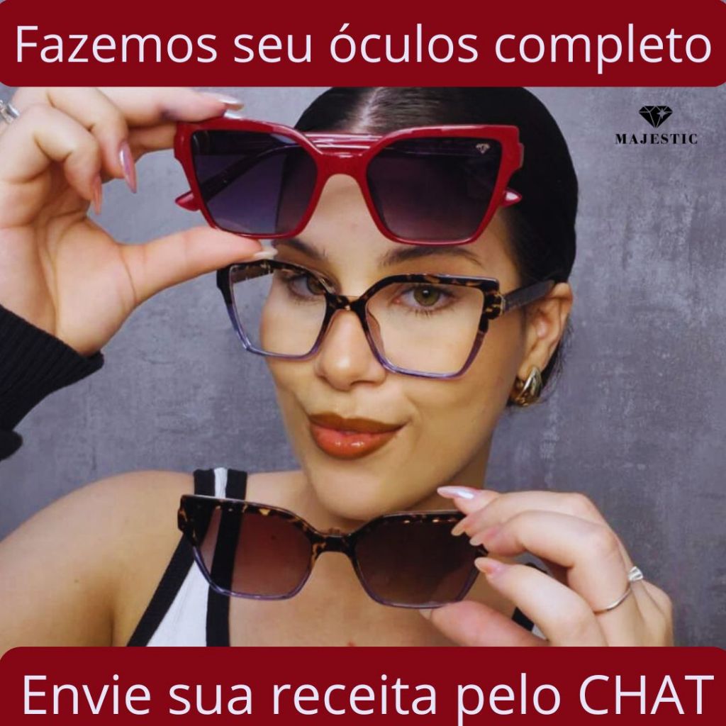 Armação de Óculos de Grau Feminino 2 em 1 Clipon em Acetato estilo Gatinho - Evora Majestic em Oferta na Shopee