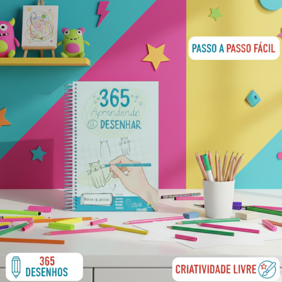 365 Aprendendo a Desenhar / Passo a Passo / Edição Premium / Espiral