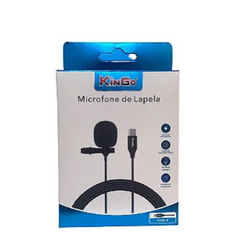 Microfone de Lapela Profissional P/ Celular/PC 🎙️ Gravação Áudio Vídeo Live YouTube