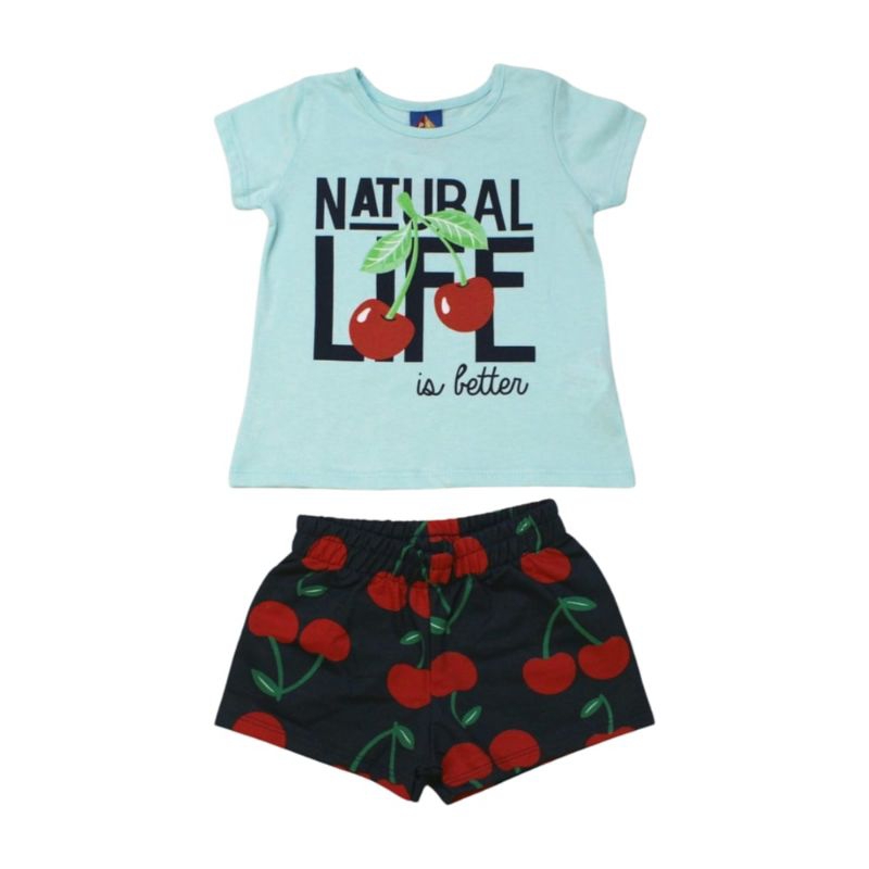 Conjunto Feminino Blusa e Shorts Estampas Sortidas kily Pipa