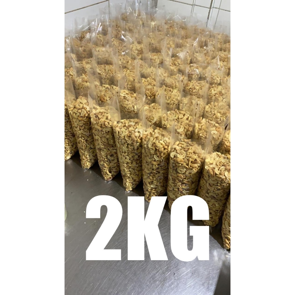 Castanha de Caju Banda Torrada Sem Sal 2KG - Direto do Produtor em Oferta na Shopee