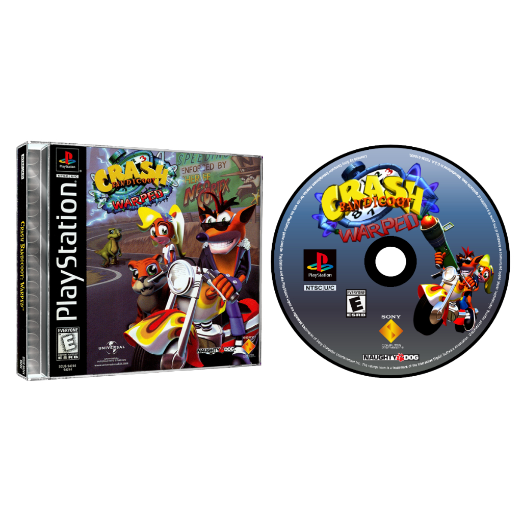 Jogo Crash Bandicoot Warped Para PS1 Playstation 1