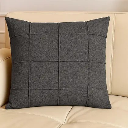 Kit 04 Almofadas Cheias em Suede Drapeada 45x45cm Decorativas Sala Quarto Sofá