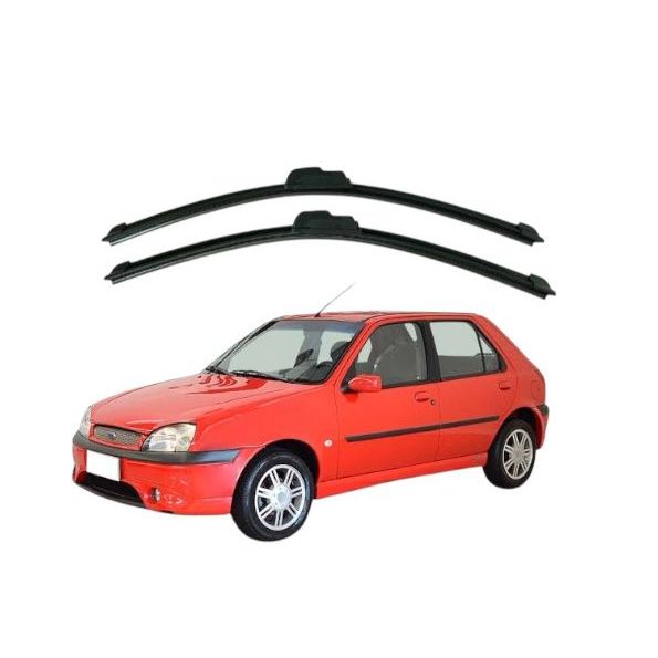 Kit Par Palheta Limpador Parabrisa  Fiesta Street 1996 À 2002 em Oferta na Shopee