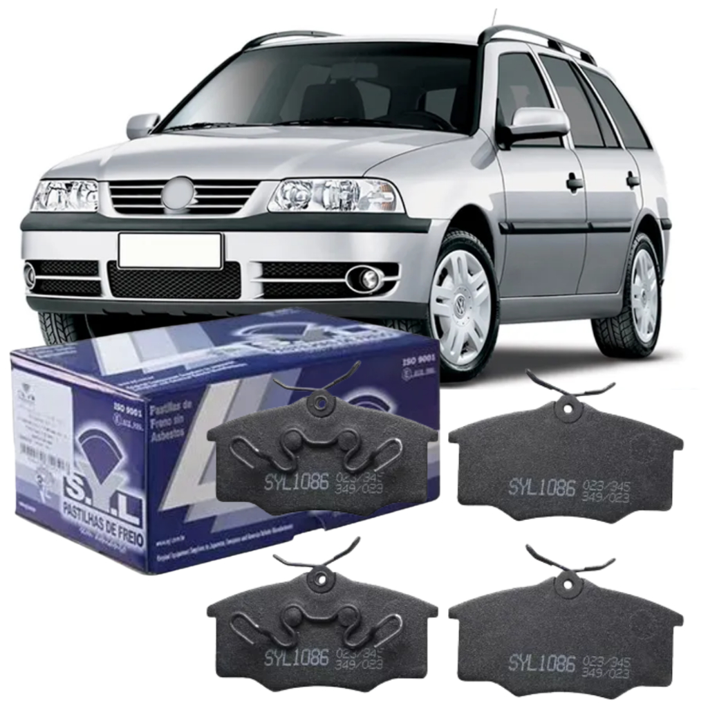 Kit Pastilha Freio Dianteiro Parati 1.6 1.8 Sistema Varga 1996 1997 1998 1999 2000 2001 2002 2003 2004 2005 2006 2007