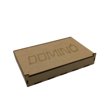 Caixa MDF Jogo de dominó Sanfonada - 15x11x2,5cm