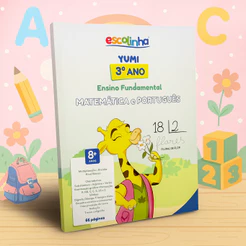 Livro Infantil Educativo Ensino Fundamental 3°ano - Exercícios De Alfabetização, Matemática, Caligrafia