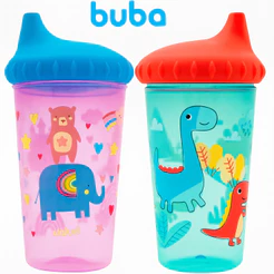 Copo Infantil Antivazamento Buba | Bebê Garrafinha Criança Escolar Lanche Bebe Introduçao Alimentar