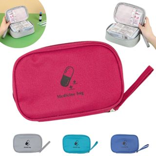 Nécessaire Porta Remédios Primeiros Socorros Para Viagem Organizador Bolsa Estojo Medicamentos em Oferta na Shopee