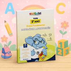 Livro Infantil Educativo Ensino Fundamental 2°ano - Exercícios De Alfabetização, Matemática, Caligrafia
