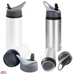 kit 5 Squeeze de Alumínio com Bico e Alça para Sublimação 600ml