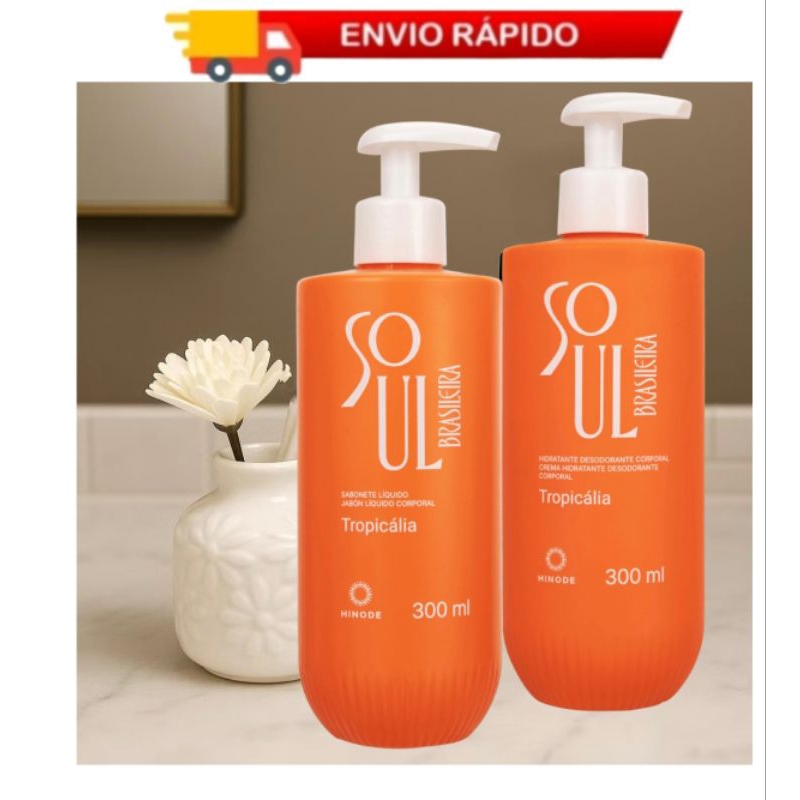 Kit Hidratante + Sabonete Corporal Soul Brasileira Tropicália Hinode