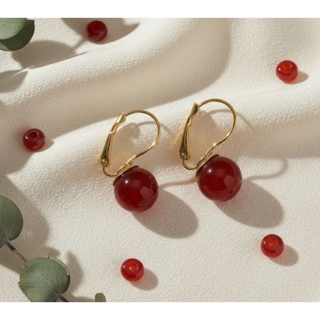 Brinco Vermelho Pedra: Onde Comprar | BuscaProdutos