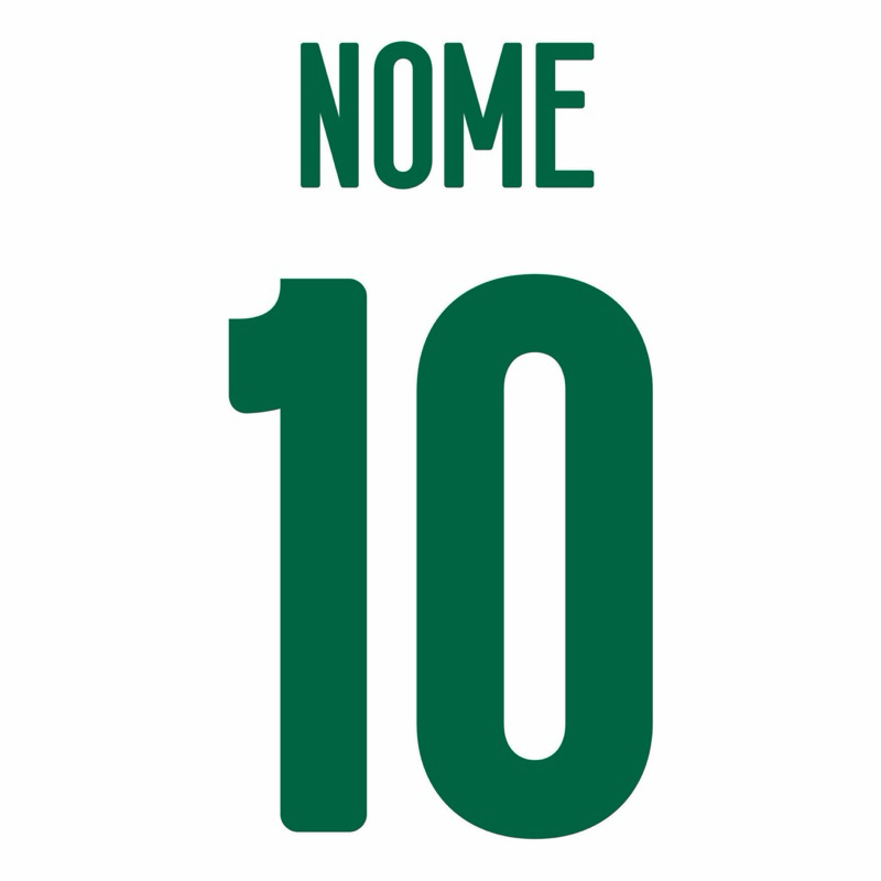 Fonte em termocolante para personalizar camisas do verdão 2025