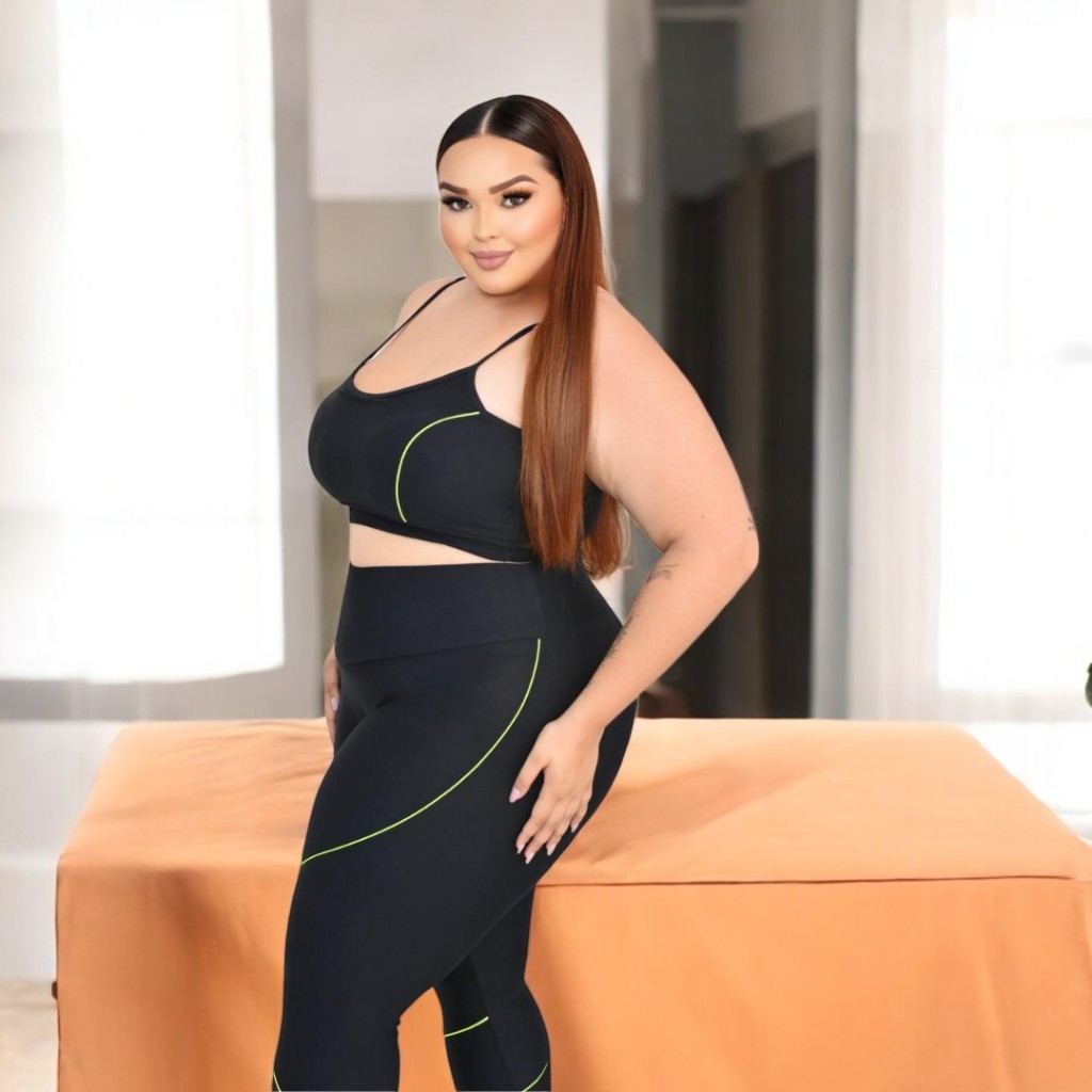 Conjunto Feminino Plus Size Academia Sem Transparência e Confortável | Store X