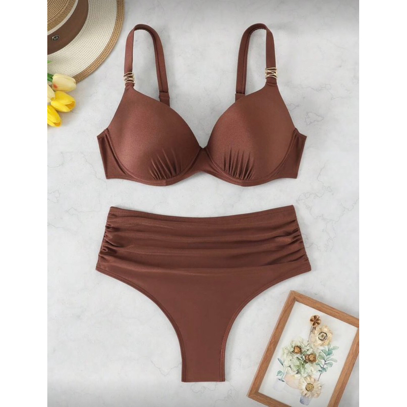 Biquíni Plus Size com Sustentação e Estilo Único 2025 XX49 em Oferta na Shopee