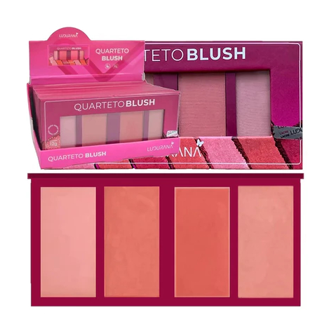 Quarteto de Blush Ludurana b00032 em Oferta na Shopee