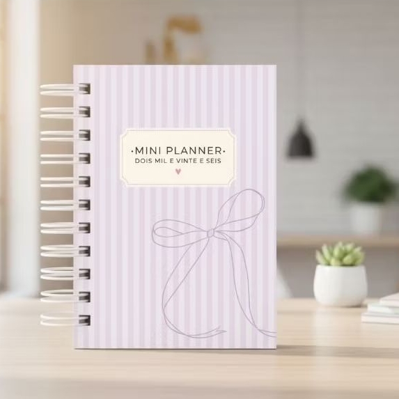 Mini Planner 2026 planer de bolso planner personalizado agenda escolar planner escolar planner pequeno