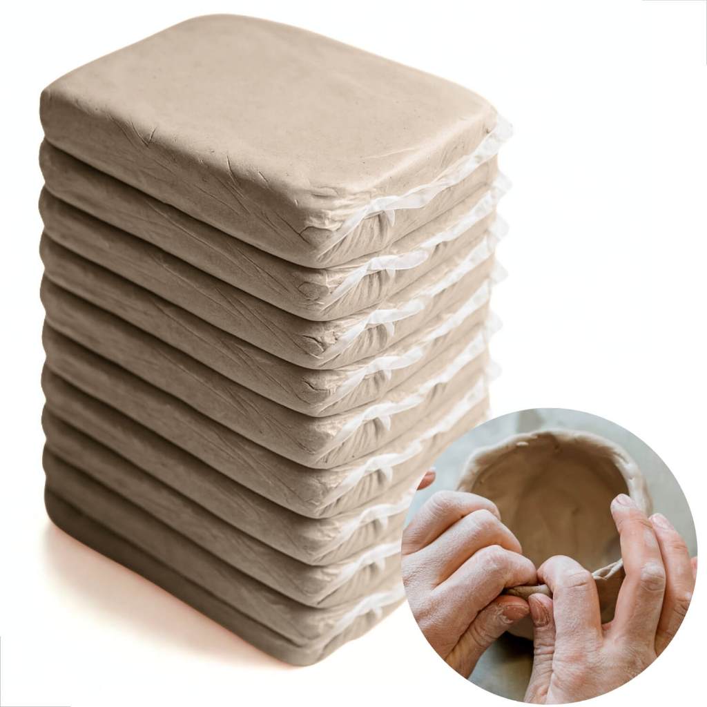 Kit Argila Natural para Modelagem Pronto para uso Artesanato Escultura Trabalho Escolar em Oferta na Shopee