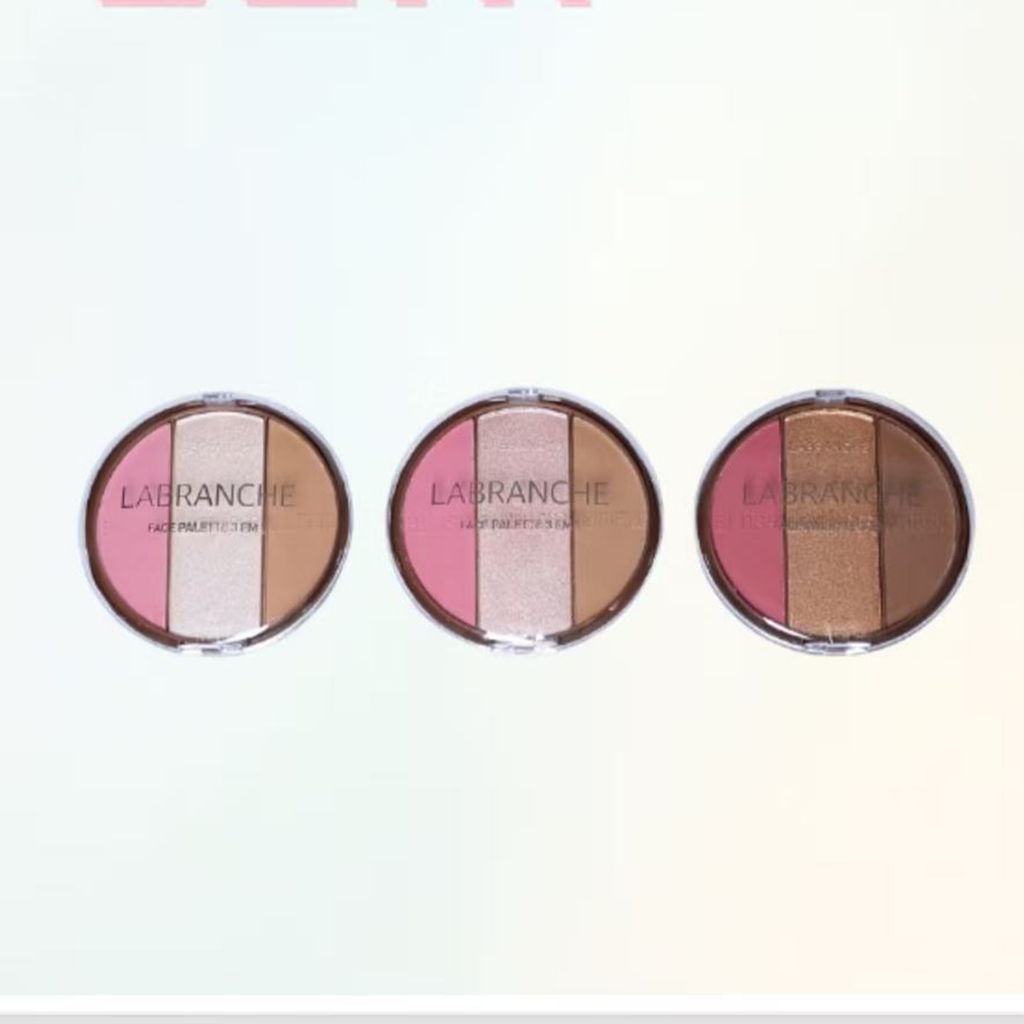 Paleta blush iluminador contorno 3 em 1 LABRANCHE face palette LA2141 em Oferta na Shopee
