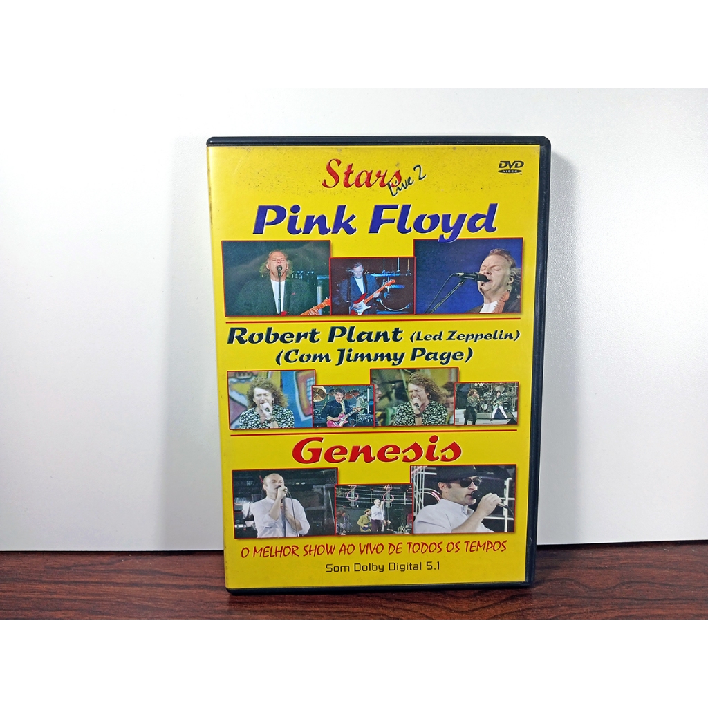 DVD STARS LIVE 2 - PINK FLOYD - ROBERT PLANT - GENESIS – USADO - ORIGINAL Show / Música / Documentario