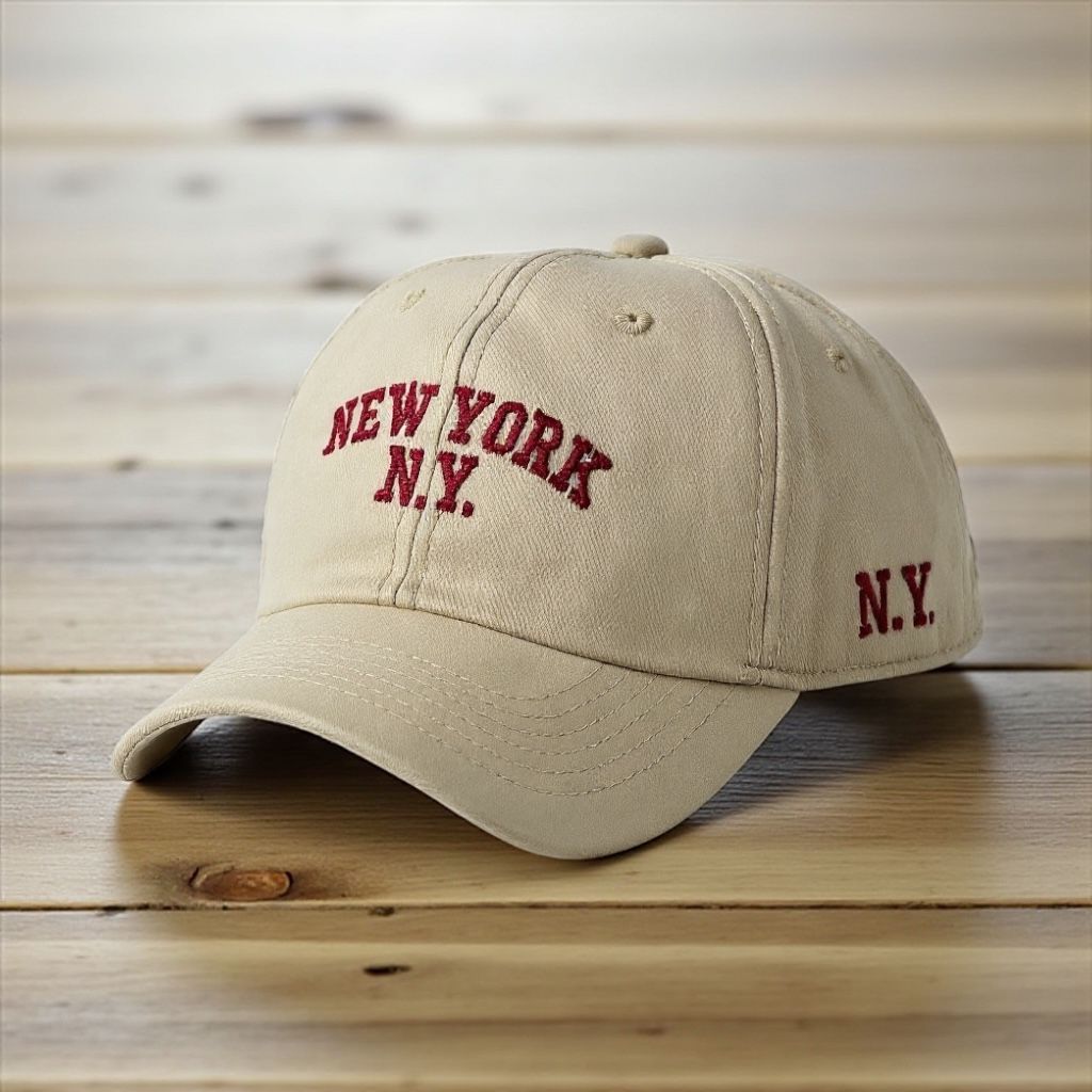 BONÉ NEW YORK RETRO BASEBOL NY ABA CURVA DAD HAT REGULAGEM FITÃO FEMININO MASCULINO