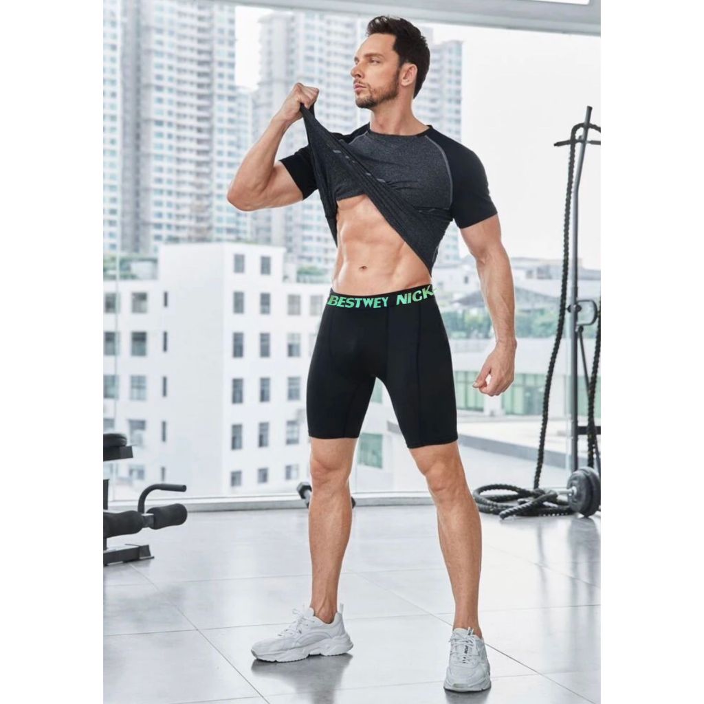 Short Bermuda Térmica De Compressão Fitness Academia Musculação Treino Masculino