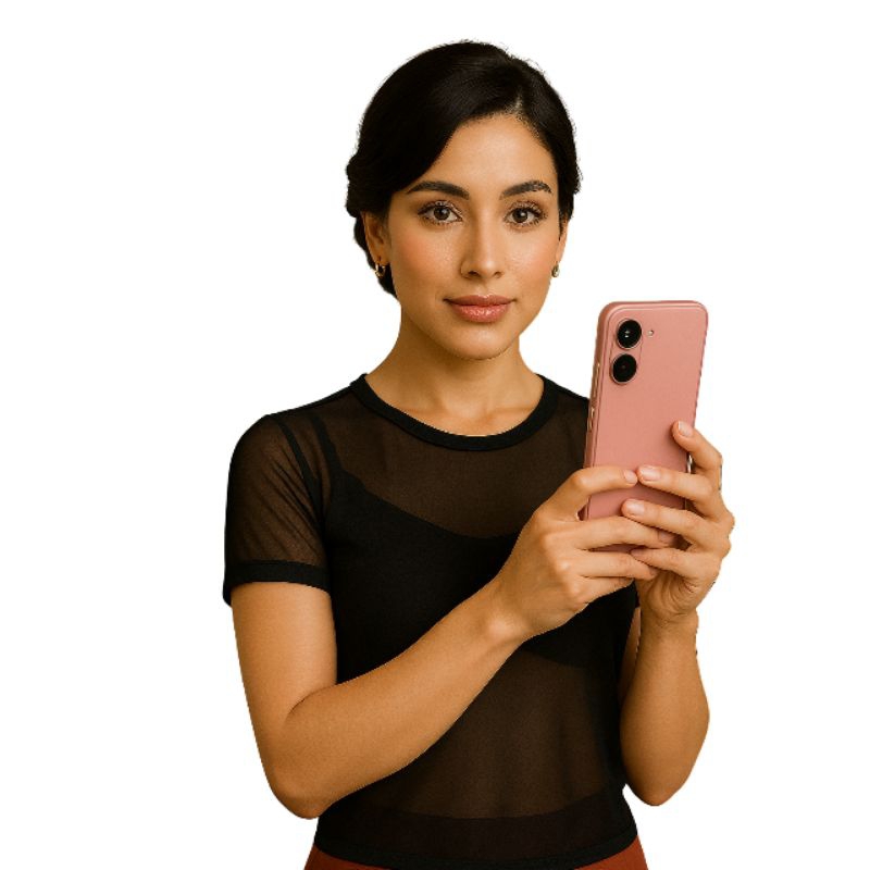 Cropped Tule com transparência feminina de Manga Roupa de academia Moda fitness
