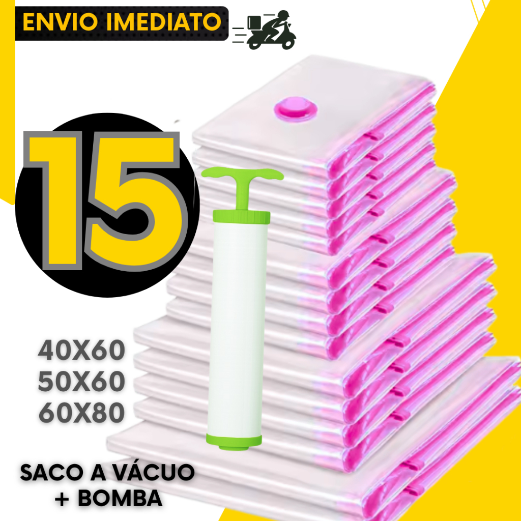Saco a Vácuo Bomba Manual Organizador Viagem Casa Roupas Cobertas Reutilizável