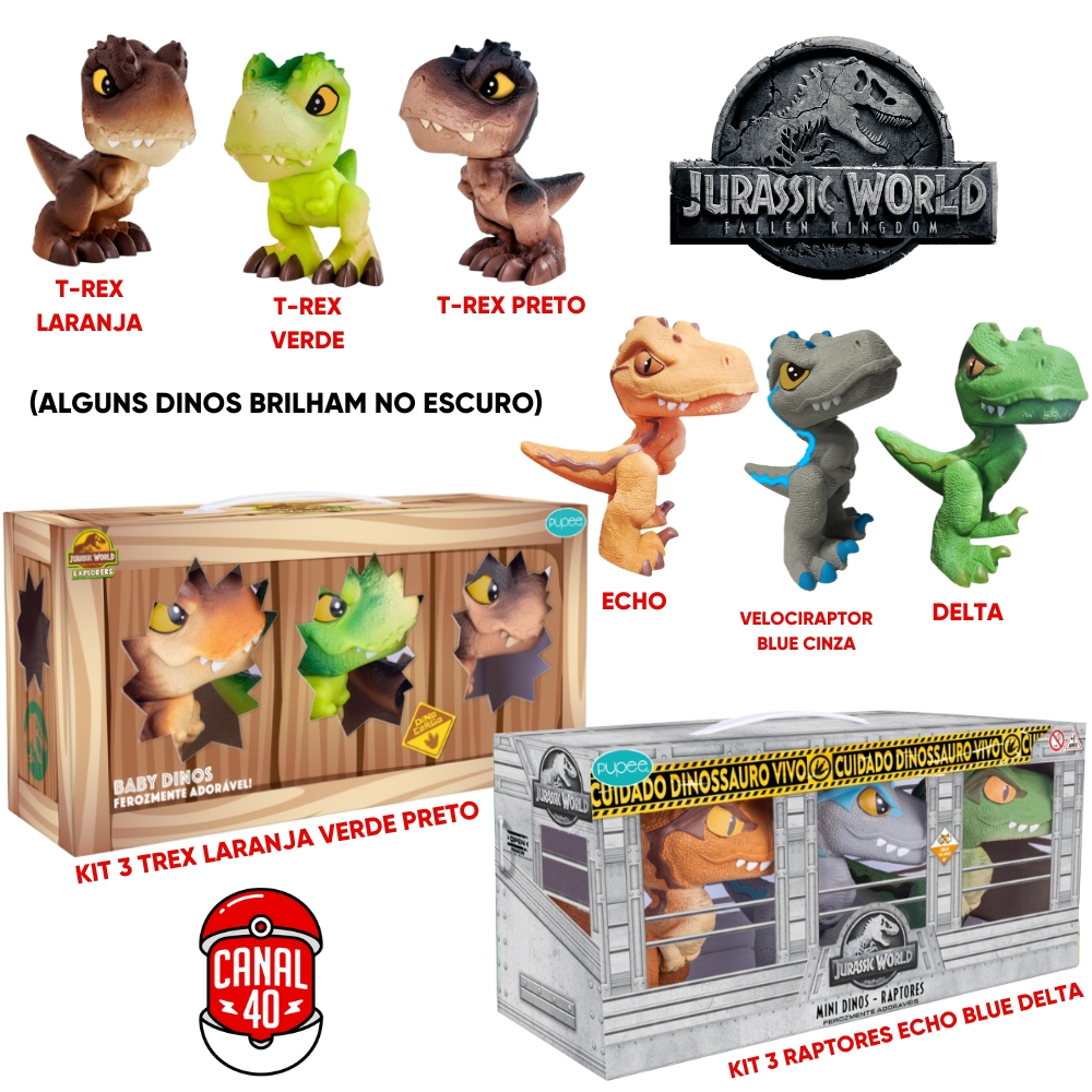 DINOSSAURO JURASSIC WORLD UNIVERSAL PUPEE BABY DINO MINI BONECO ARTICULADO BRINQUEDO RAPTORES T-REX em Oferta na Shopee