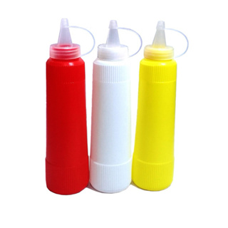 Conjunto Kit 3 Bisnagas Para Molho 400ml Ketchup Mostarda Maionese Lanchonete Restaurante Reutilizável em Oferta na Shopee