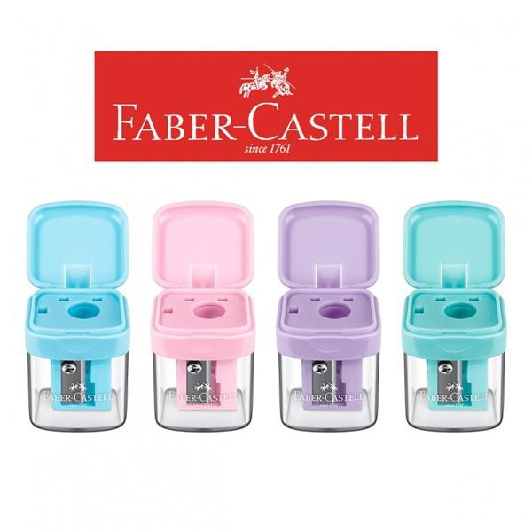 Apontador Faber-Castell Minibox Tons Pastel c/ Depósito – Escolar e Escritório em Oferta na Shopee