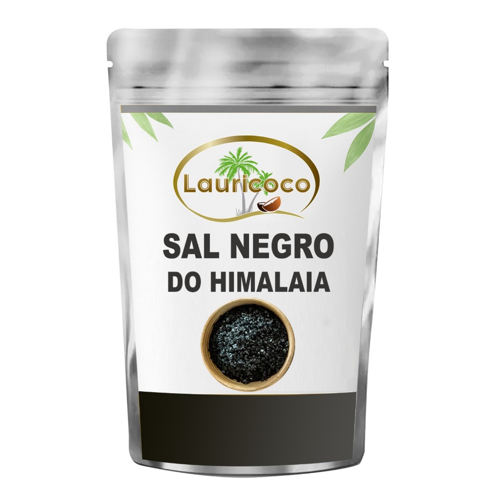 Sal Negro do Himalaia Fino 1 KG - Sabor e Aroma (Ovo Cozido) - Lauricoco