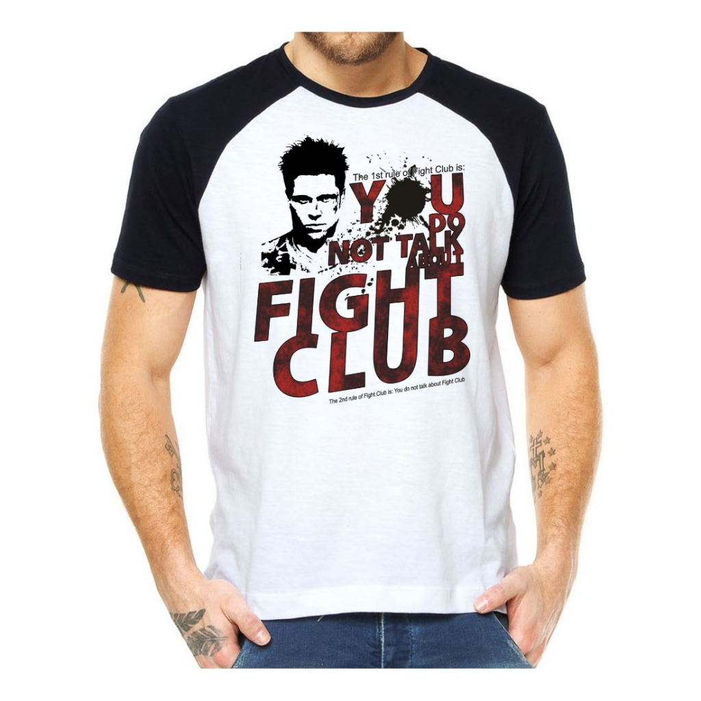 Camiseta Camisa Clube Da Luta Regra 1 Filme Nerd Geek 34