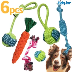 Brinquedo Pet Corda, kit com 6 Unidades , Mordedor para Cachorro, Resistente Interativo, Porte Médio