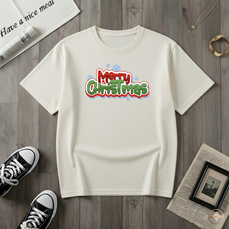 Camiseta Feminina ou Masculino Feliz Natal Presente Final de Ano Diversas Cores