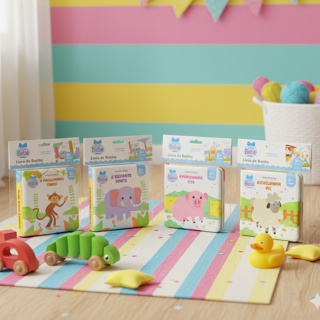 Livro de Banho / Emborrachados / Amiguinhos da Água em Oferta na Shopee