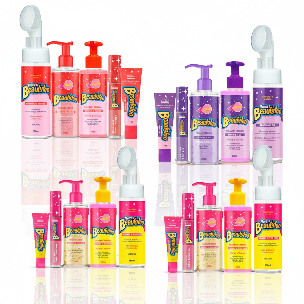 Kit Linha Beautyloo Cheirinho de Chiclete Hidratante Face Beautiful