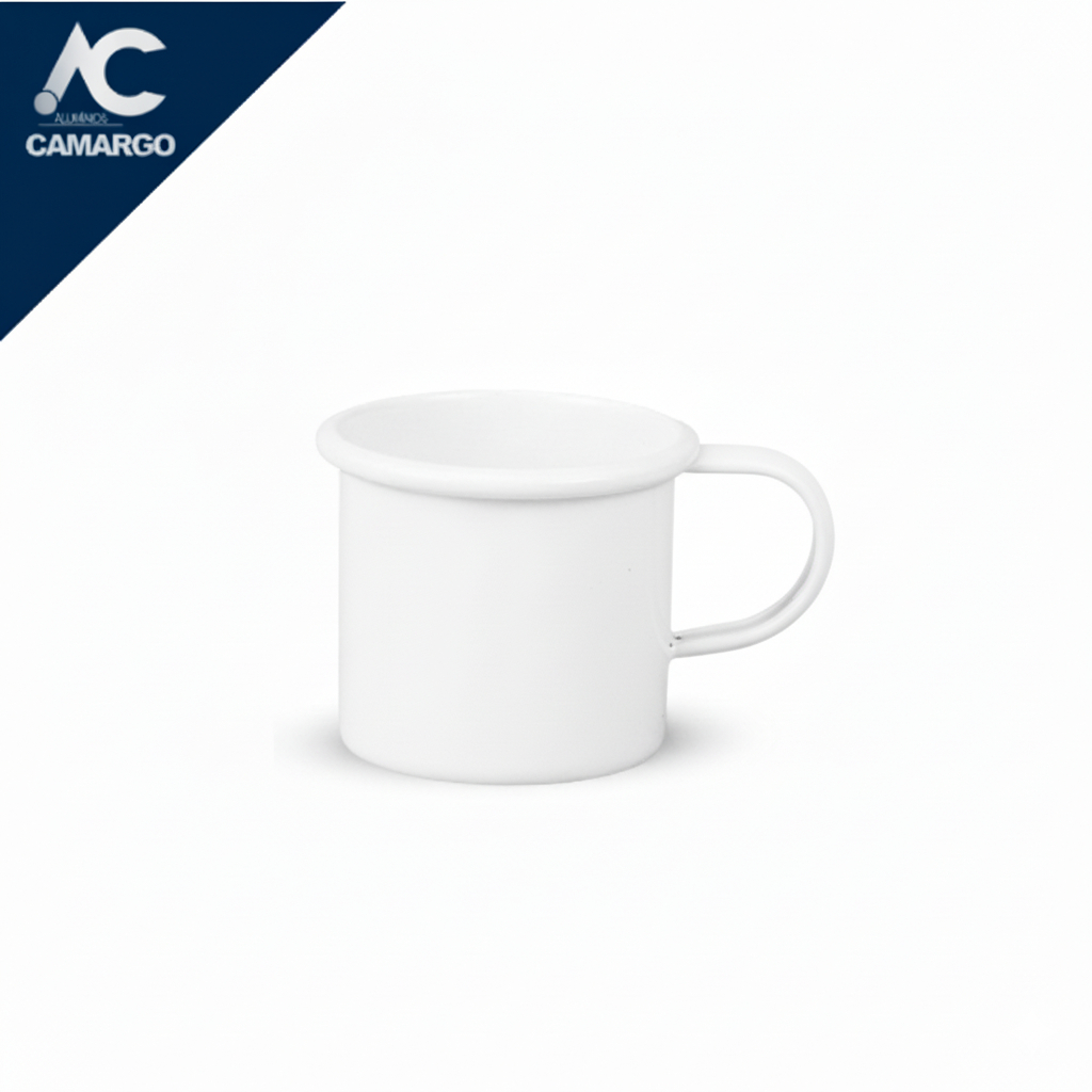 Canecas Alumínio Mini 150Ml Branca Lisa em Oferta na Shopee