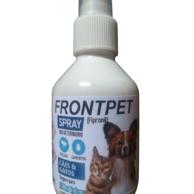 Frontpet=frontline spray 100ml antipulgas e carrapatos para cães e gatos
