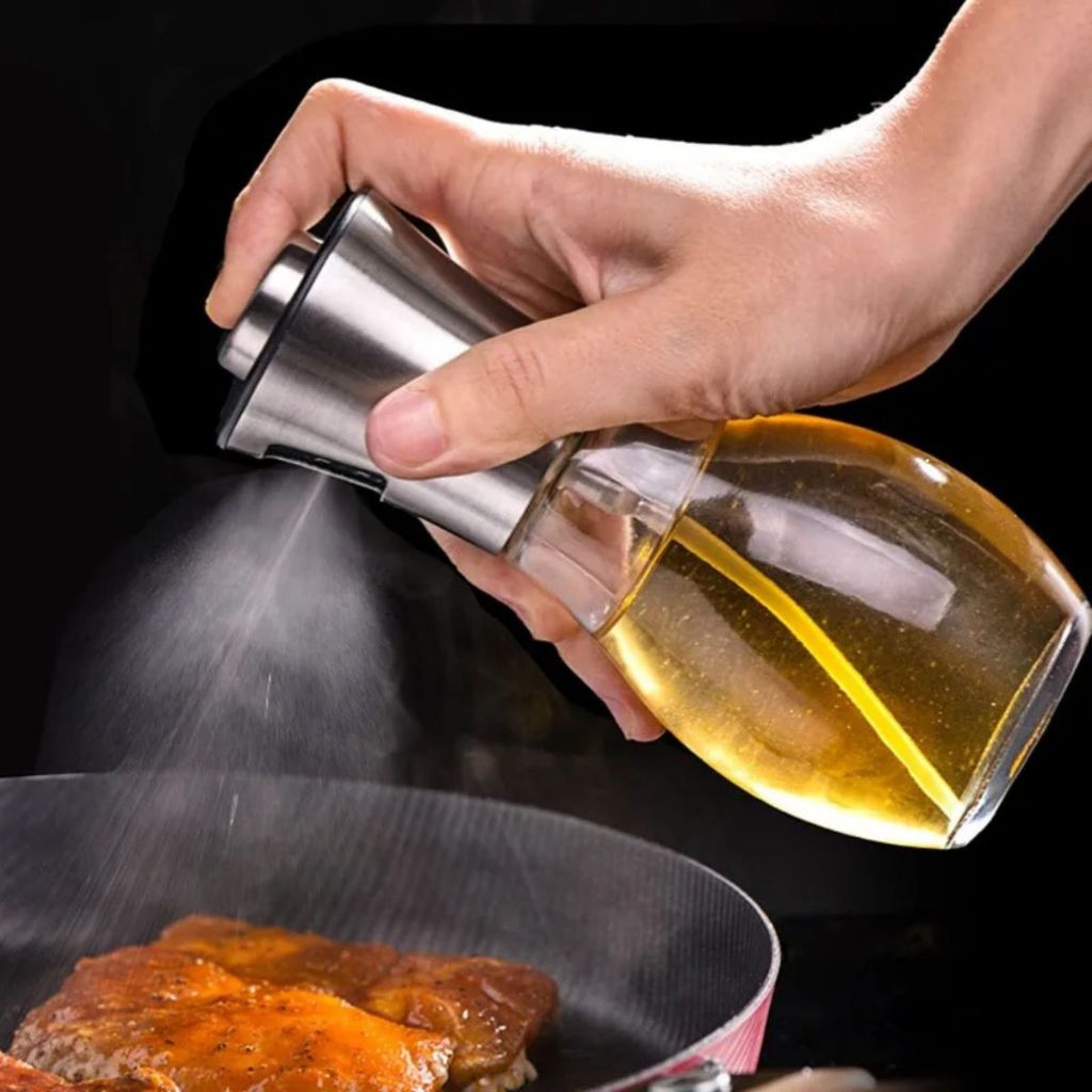 Galheteiro Borrifador Dosador Spray Vidro 200ml Azeite Vinagre Óleo Cozinha Culinária Churrasco