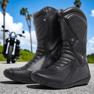 Bota Motociclista Acero Speed Low Preto Cano Alto Ziper Lateral Em Couro em Oferta na Shopee