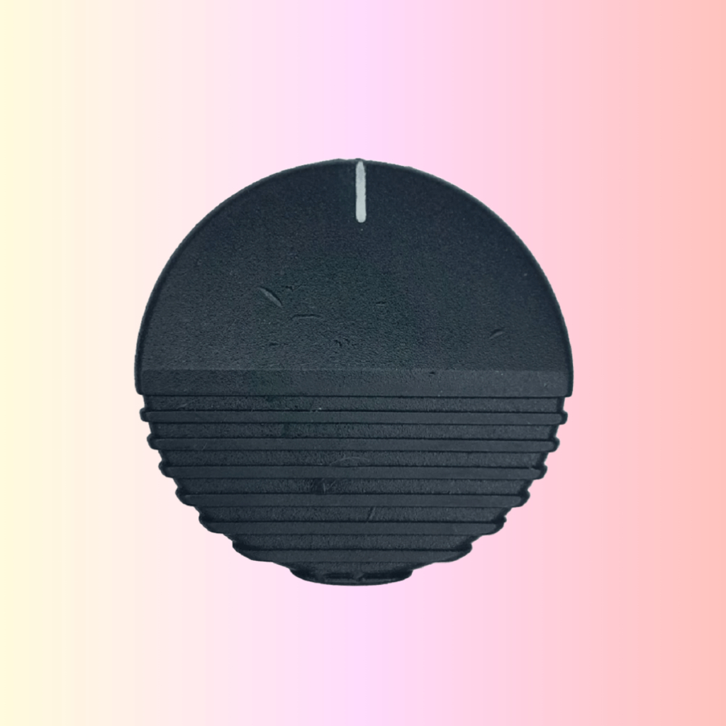 1 Botão Manípulo Fogão Dako modelo Gol Super / Vedete c/trava preto Rosa Maria