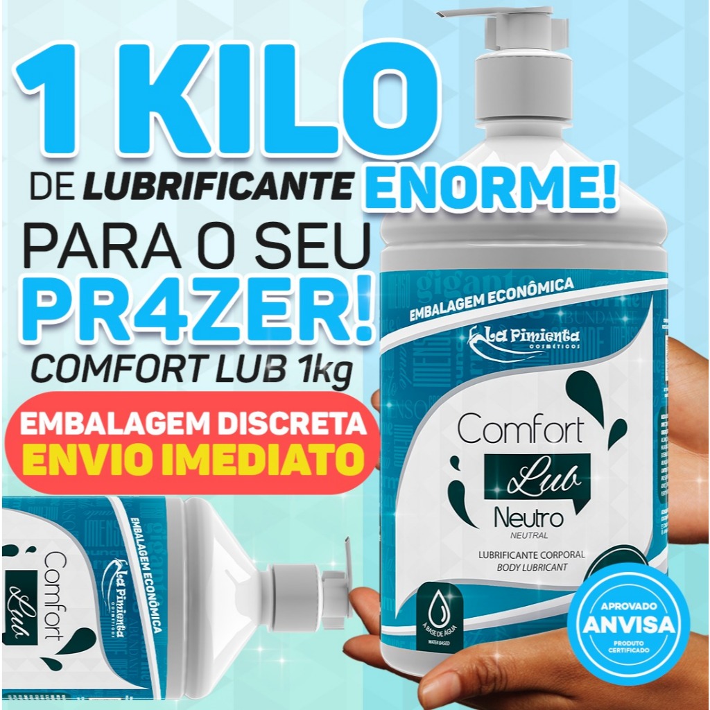 LUBRIFICANTE ÍNTIMO COMFORT LUB NEUTRO PARA QUEM GOSTA DE UM SEXO MOLHADINHO E GOSTOSO em Oferta na Shopee