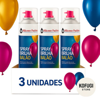 KIT 3,2,1 UNIDADES Spray Brilha Balões de Ar Bexiga de Festas e Buffet Decoração em Oferta na Shopee