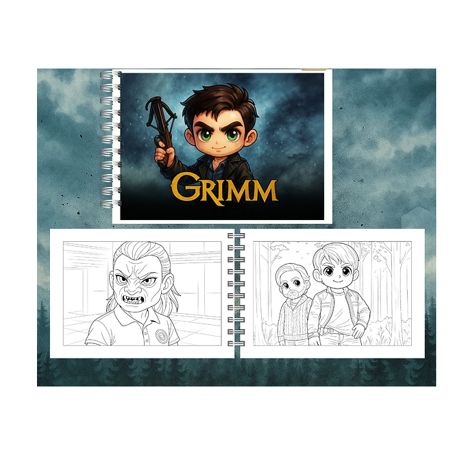 Livro de Colorir Grimm - Contos de Fadas Clássicos e Criaturas Mágicas para Adultos