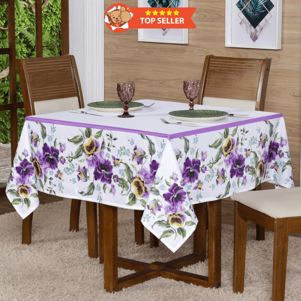 Toalha de mesa p/ 4 Lugares Quadrada 1,50x1,50 (Decoração, Cozinha, Flores, Mesa Posta) em Oferta na Shopee
