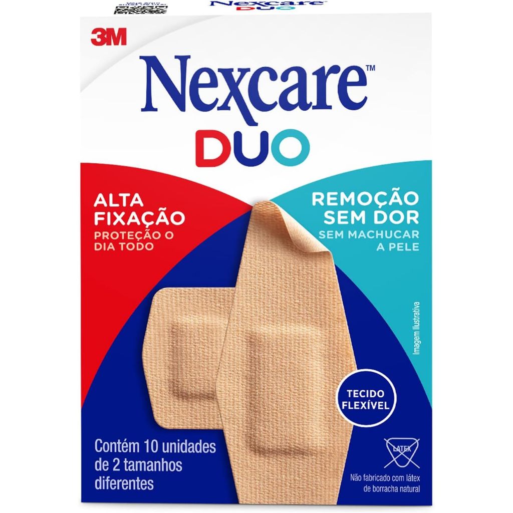 Curativo Nexcare 3M Duo para Joelho & Cotovelo 10 Unidades em Oferta na Shopee